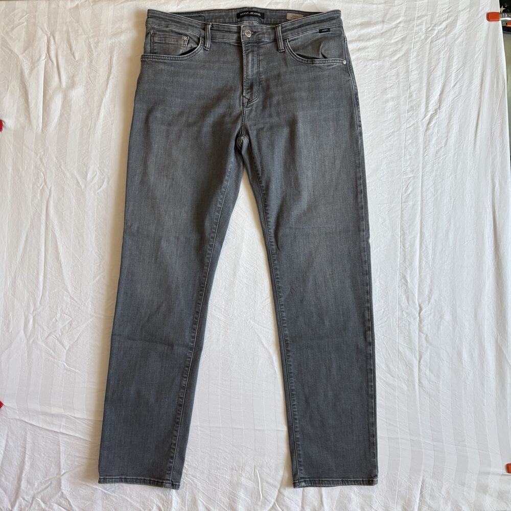 Mavi Zach Straight Leg Gray Stretch Jeans Men’s Size 36x32 Denim Pants